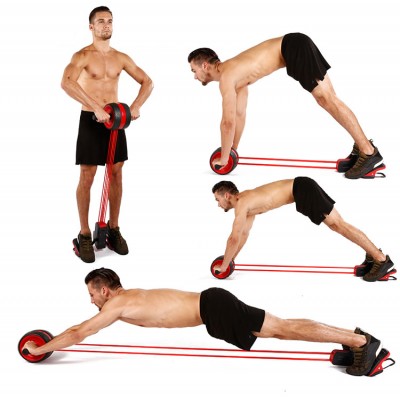 Multi- Angle Multifunctional Abdominal Exercise Abdominal Wheel Roller Set