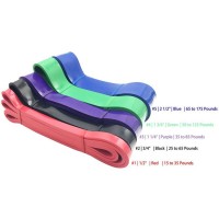 Comfortable Yoga Elastic Rubber Exercise Resistance Pull Up Band Set