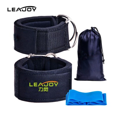 Factory Direct Wholesale Fitness Padded Ankle Straps for Cable Machines